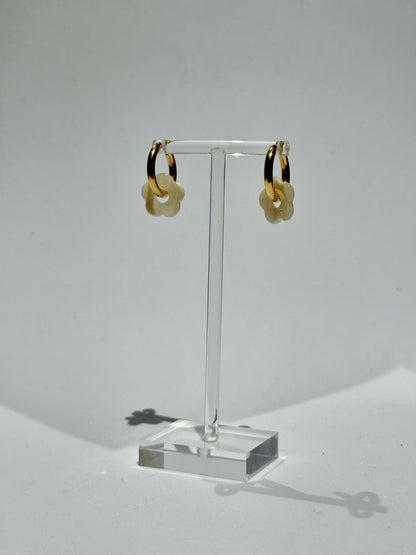 LITTLE FLOWERS EARRINGS - CREAM