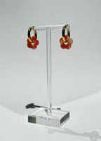 LITTLE FLOWERS EARRINGS - TANGERINE