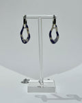 ORGANIC EARRING - MARBLED BLUE