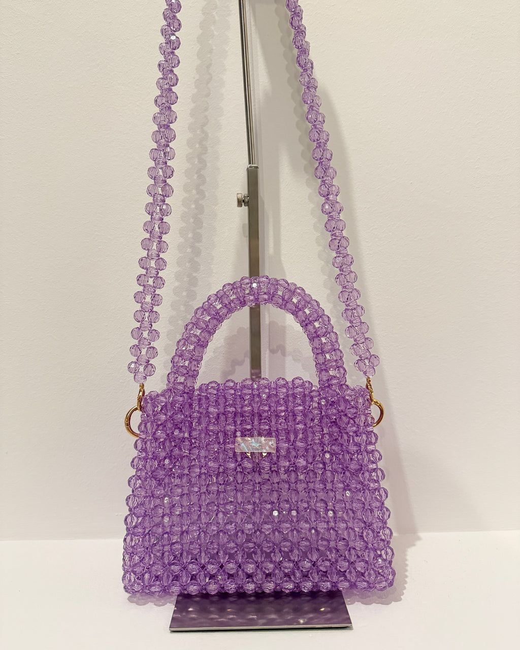 BEADED BAG - LILAC
