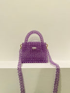 BEADED BAG - LILAC