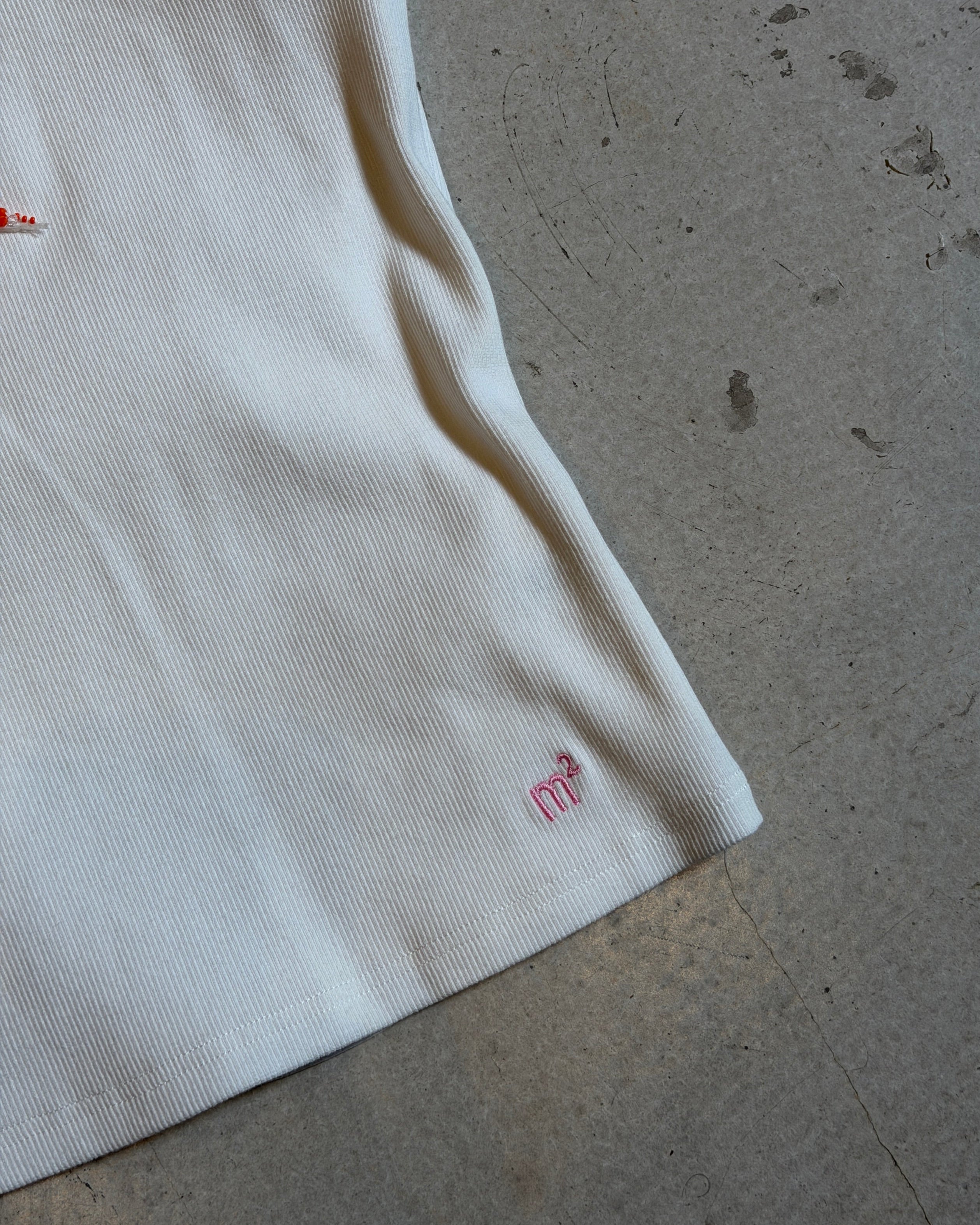 EMBROIDERED TANK TOP - ORANGE STARFISH