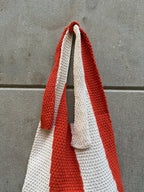KNOT SHOULDER BAG - ORANGE&CREAM