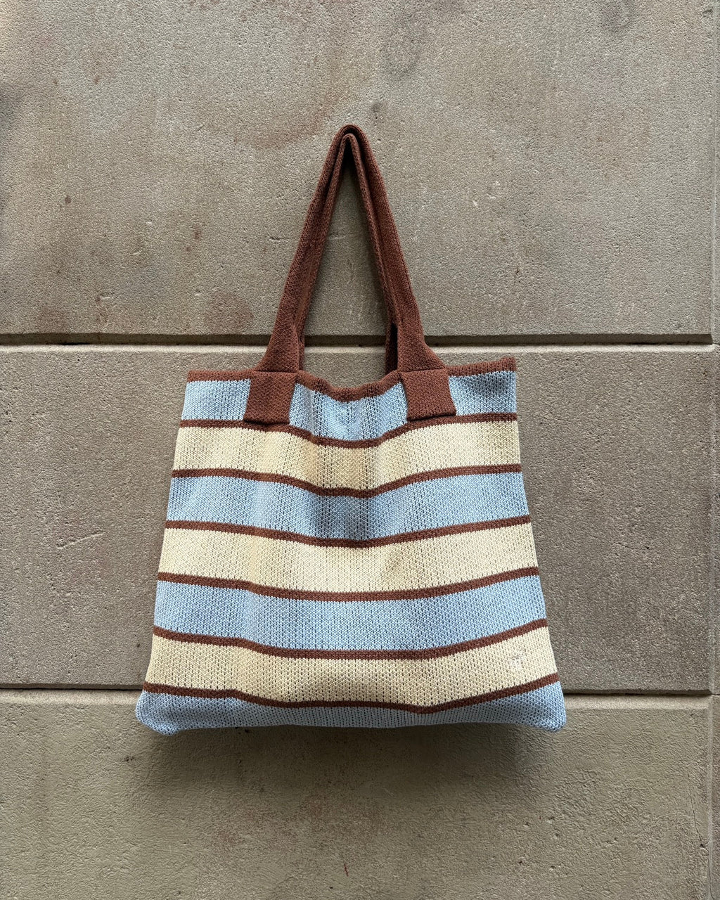 STRIPED TOTE BAG - TRICOLOR