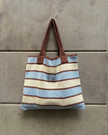 STRIPED TOTE BAG - TRICOLOR