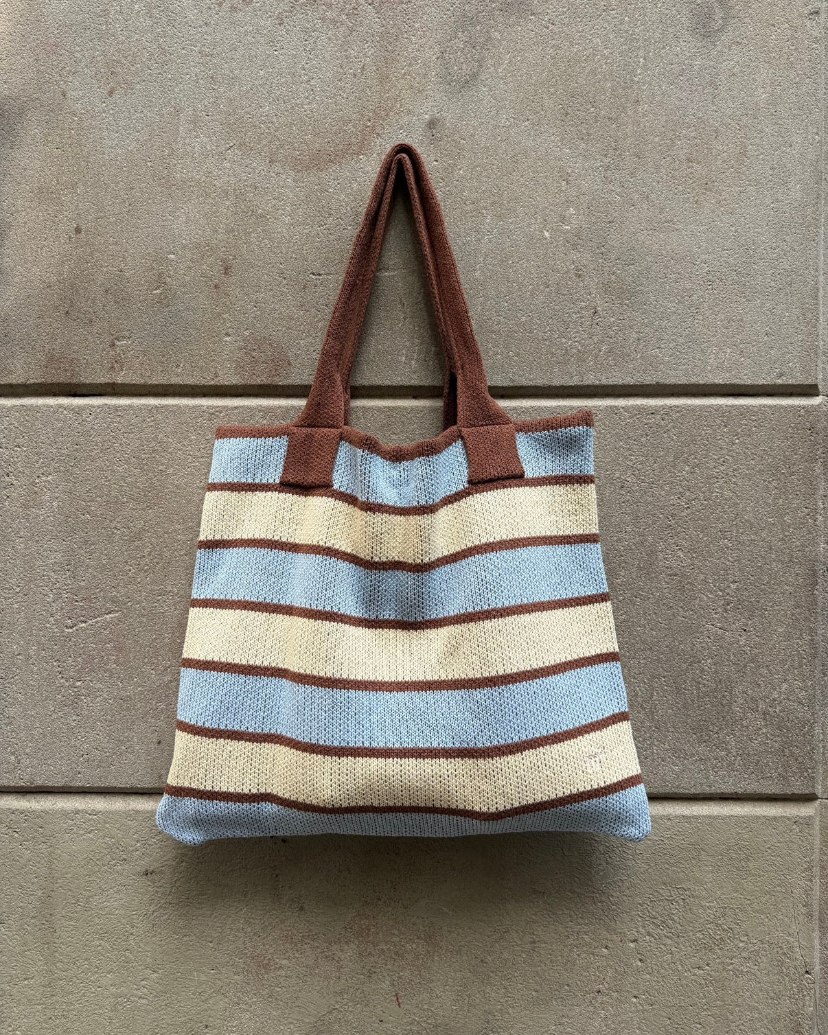 STRIPED TOTE BAG - TRICOLOR