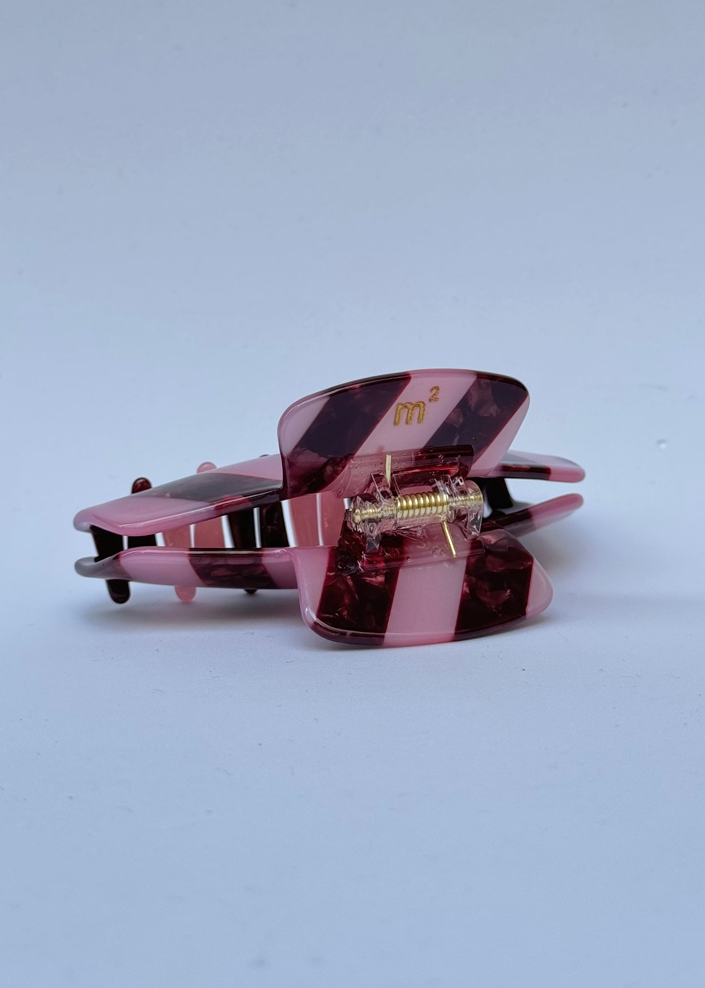 STRIPED CLAW - PINK&BURDEOS