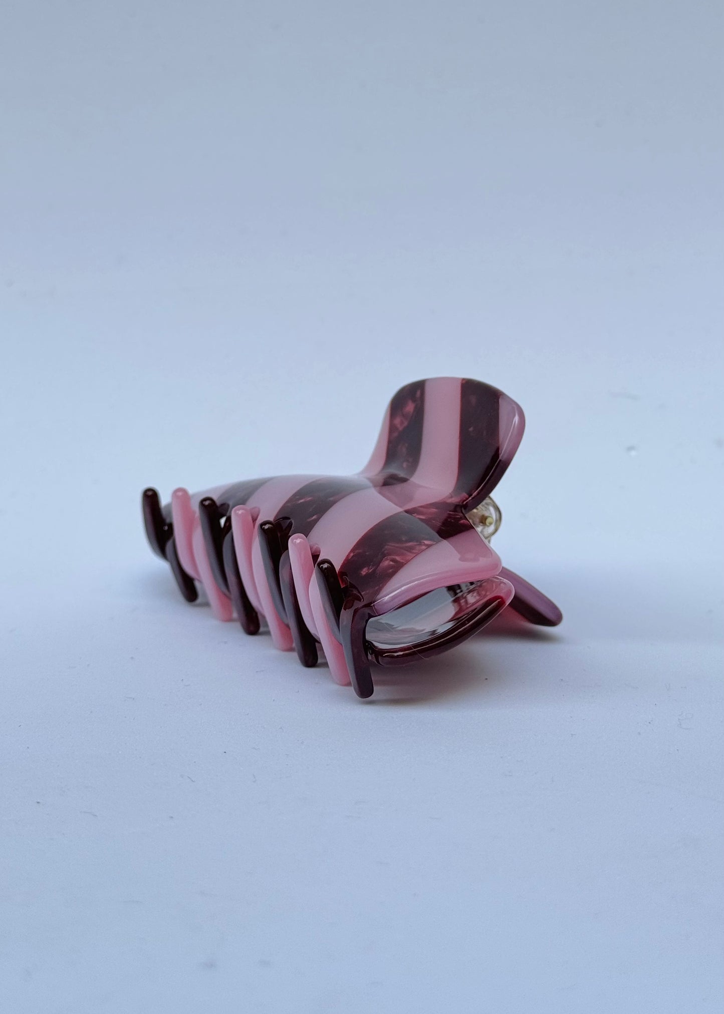 STRIPED CLAW - PINK&BURDEOS