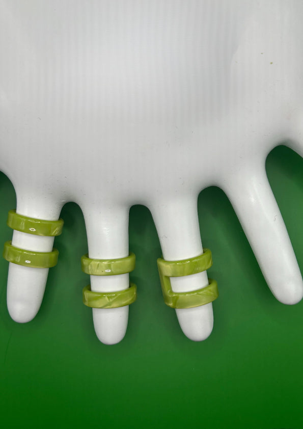 DOUBLE RING - GREEN
