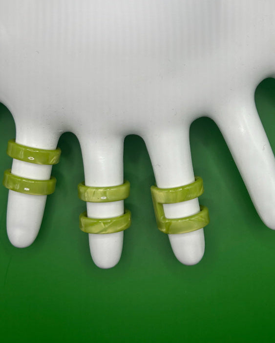 DOUBLE RING - GREEN