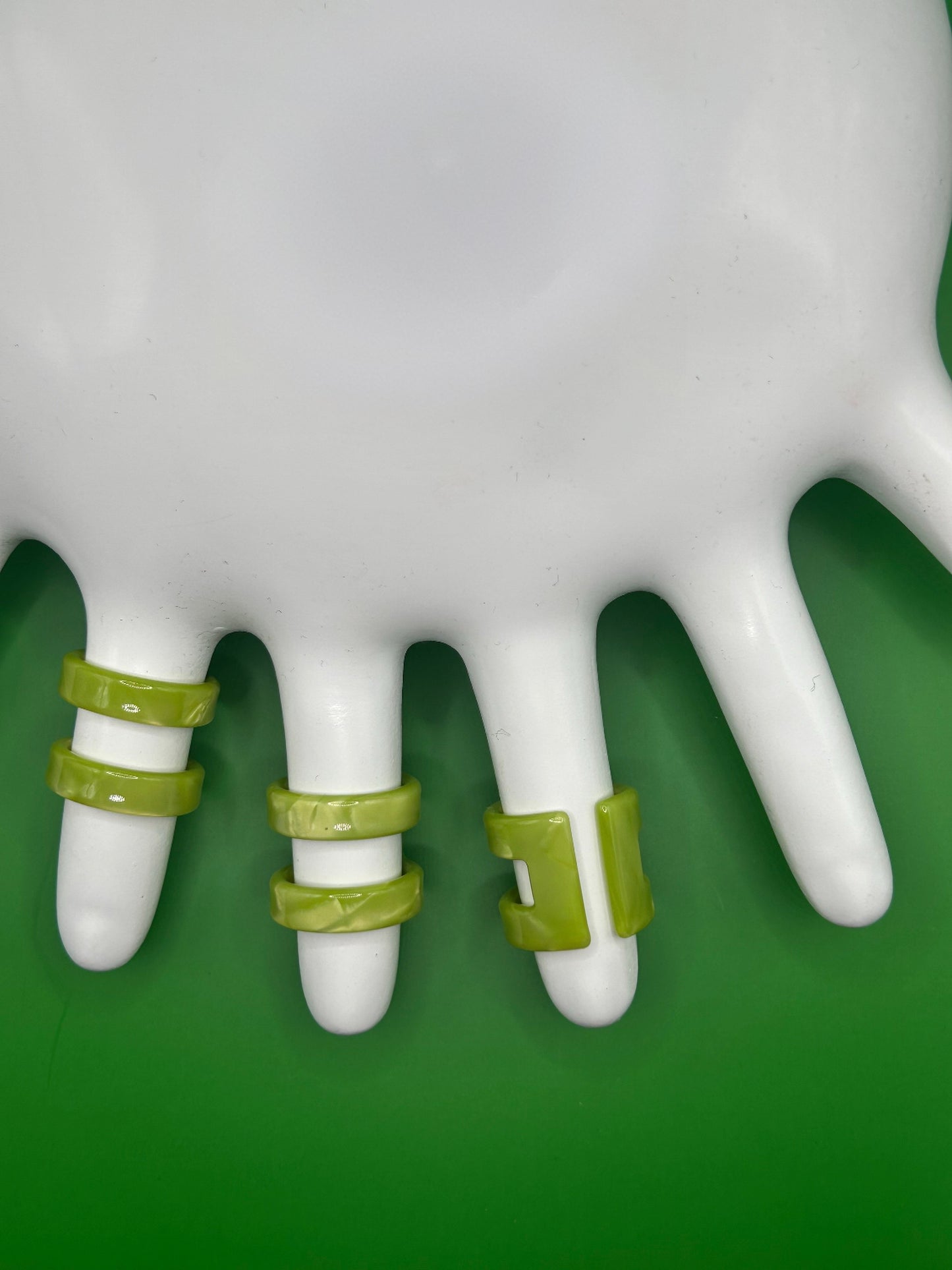 DOUBLE RING - GREEN