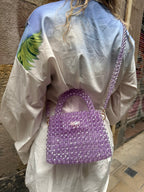 BEADED BAG - LILAC