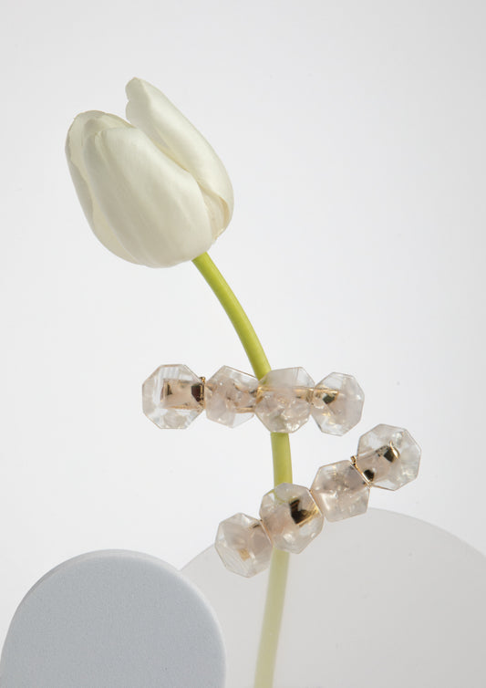 METEORITE HAIR CLIP - PEARL