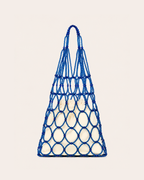NET BEADED BAG / BLUE