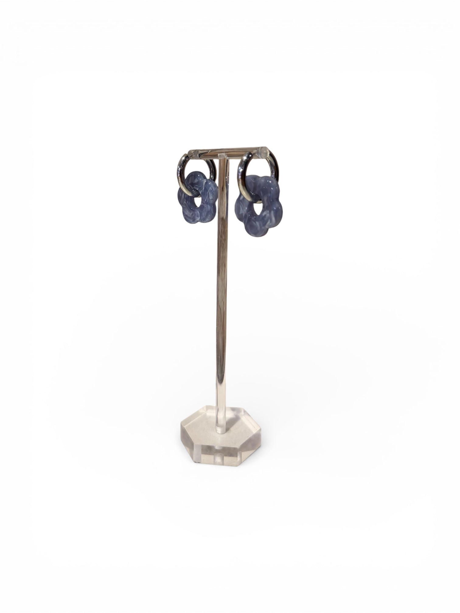 FLOWERS EARRINGS - BLUE