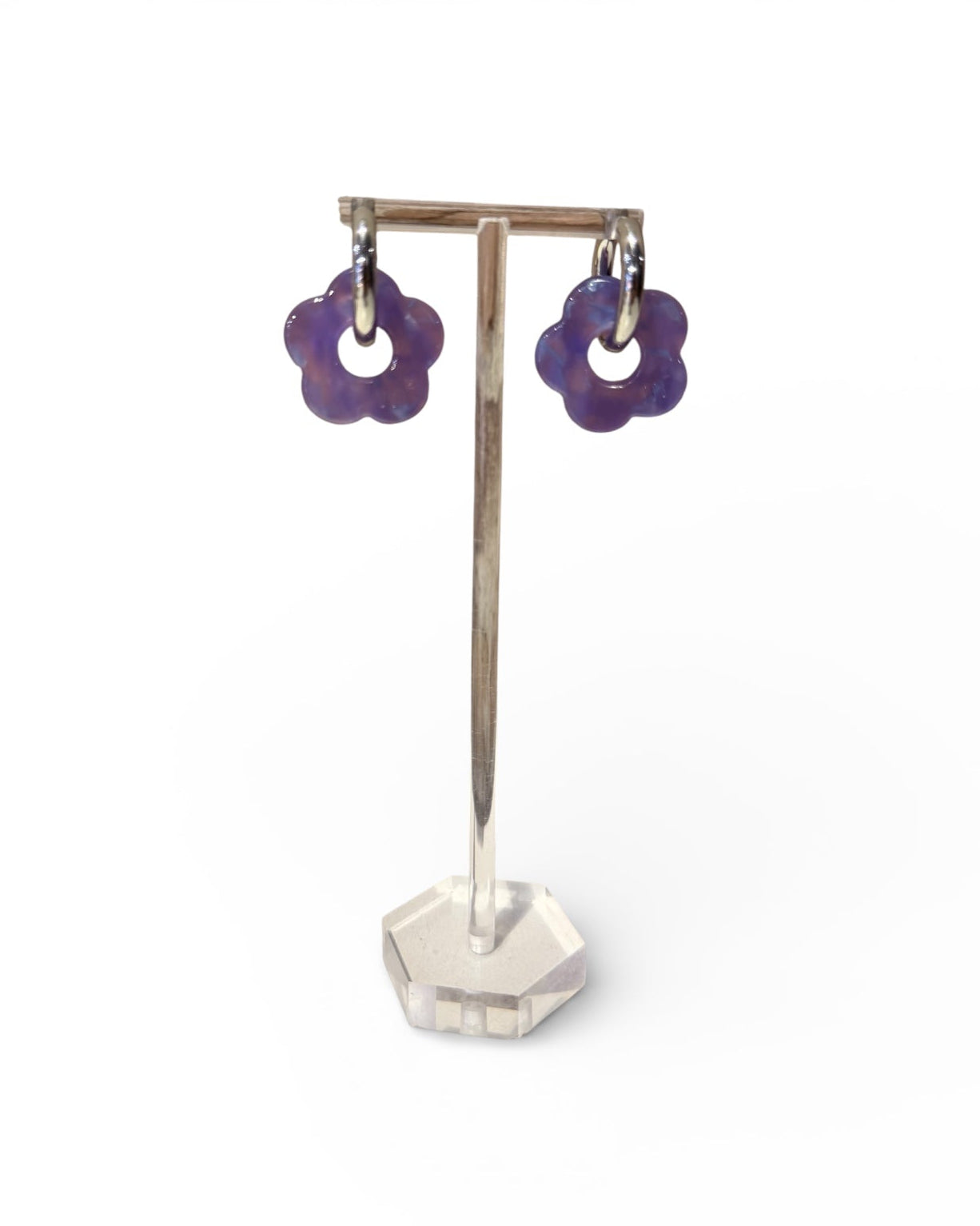 FLOWERS EARRINGS - VIOLET