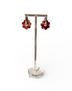 DAISY FLOWERS EARRINGS - RED