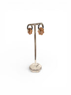 DAISY FLOWERS EARRINGS - NACAR BEIGE
