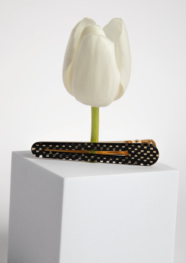 XL HAIR CLIP - B&W