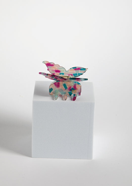 LITTLE TILE CLAW - BLUE&FUCHSIA
