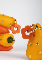 FLOWERS EARRINGS - ORANGE