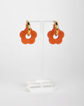 FLOWERS EARRINGS - ORANGE