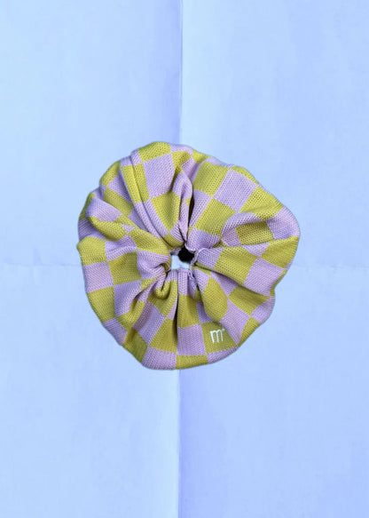 KNITTED SCRUNCHIE - LILAC&LIME