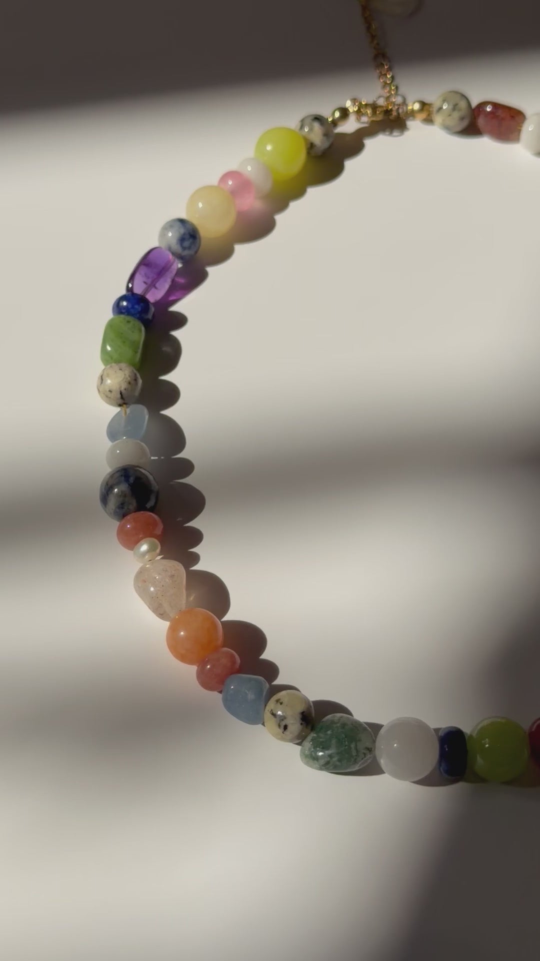 NATURAL STONES NECKLACE - KALEIDOSCOPE