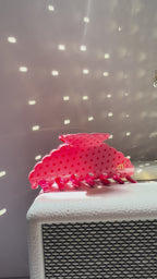 DUAL PRINT CLAW - RED&PINK