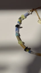 NATURAL STONES NECKLACE - MOSS